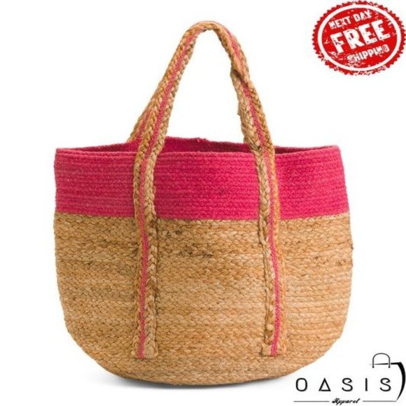 MAGID Color Block Jute Tote/ Women's Bag